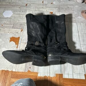 Steve Madden Black Heeled Boots